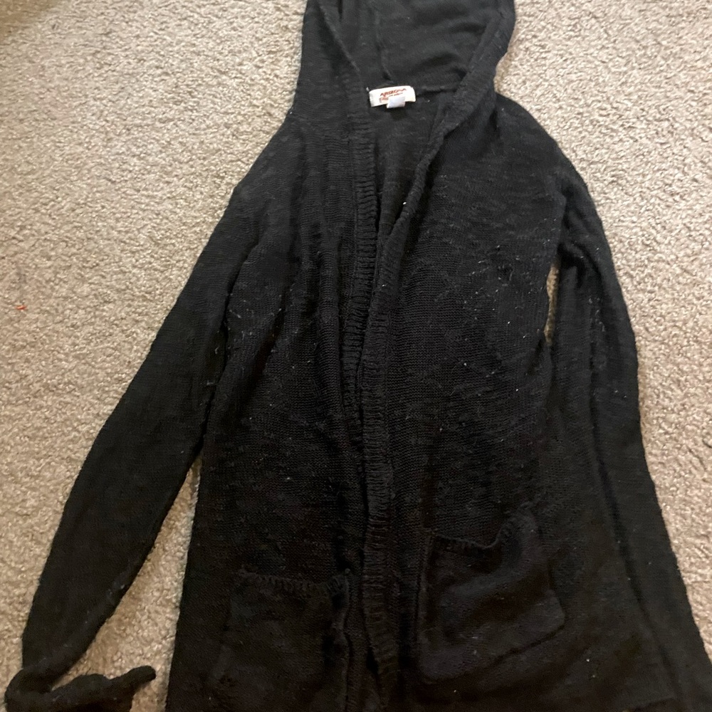 Black cardigan